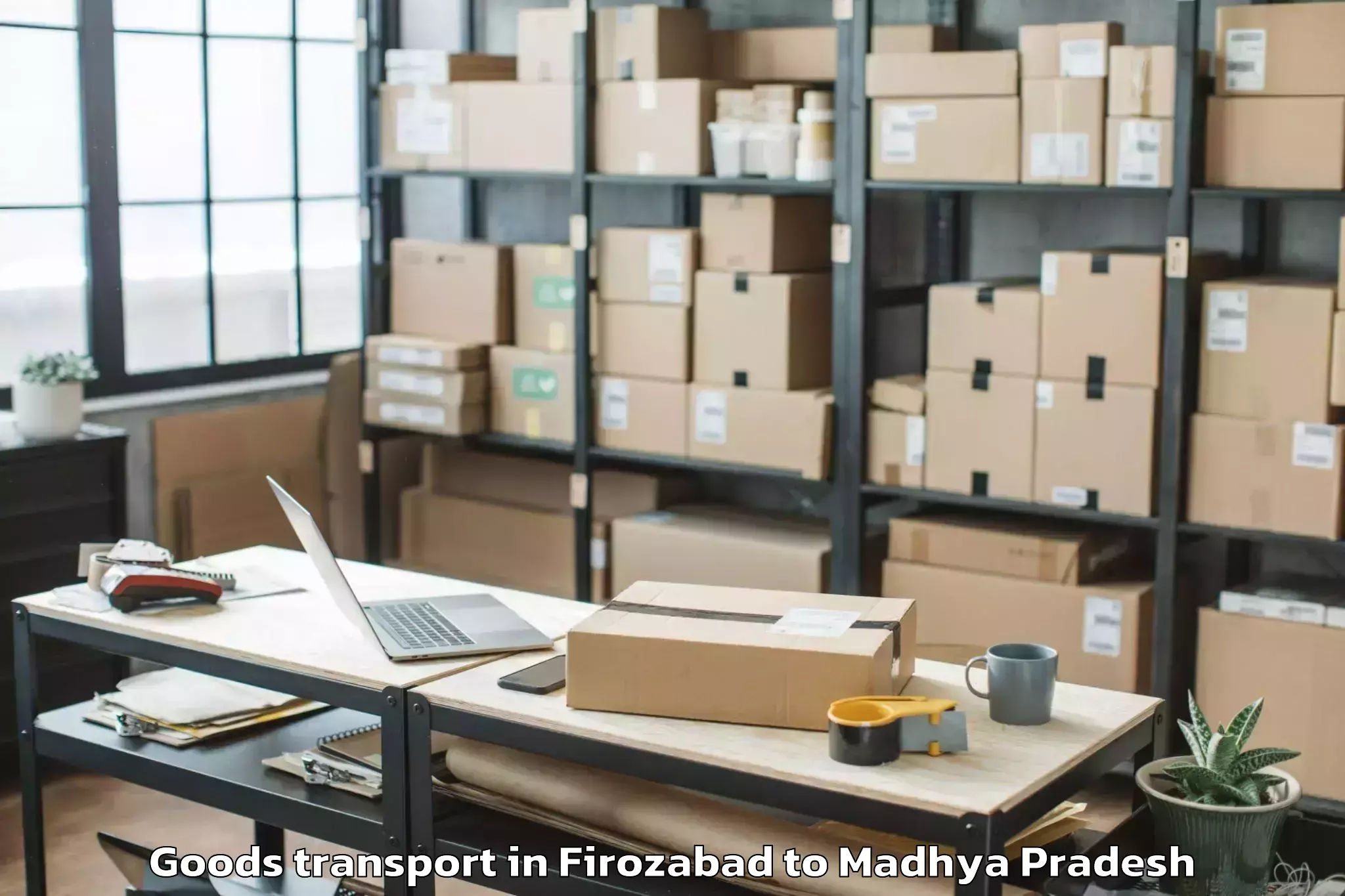 Affordable Firozabad to Guna Goods Transport